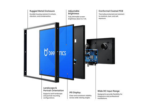 12 Inch Monitor Metal (4:3)