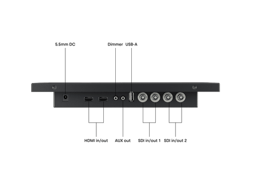 12 Inch Monitor Metal SDI