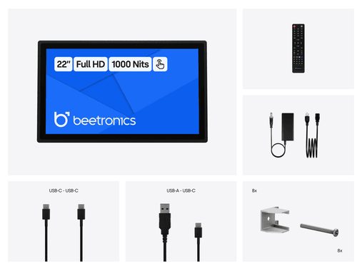22 Inch Touchscreen Metal (High-Brightness)