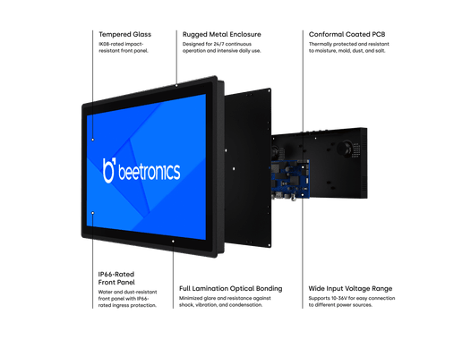 22 Inch Touchscreen Metal (High-Brightness)