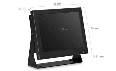 7 inch monitor metal (4:3)