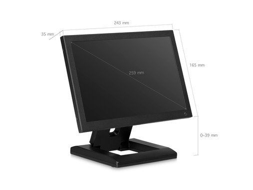 10 inch monitor metal